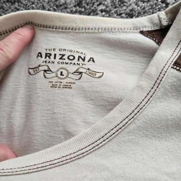 Arizona jean co y2k streetstyle long sleeve tshirt mens L( fits M) - Picture 2 of 6